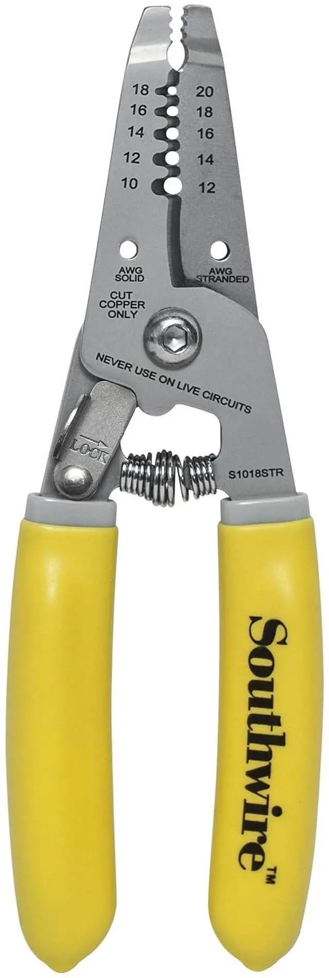Main image of Compact Stripper 10-18AWG - Designed for Fast Wire Prep & Clean Strips - Stainless Steel Blades - Spring-Loaded Grip - Serrated Nose for Twisting