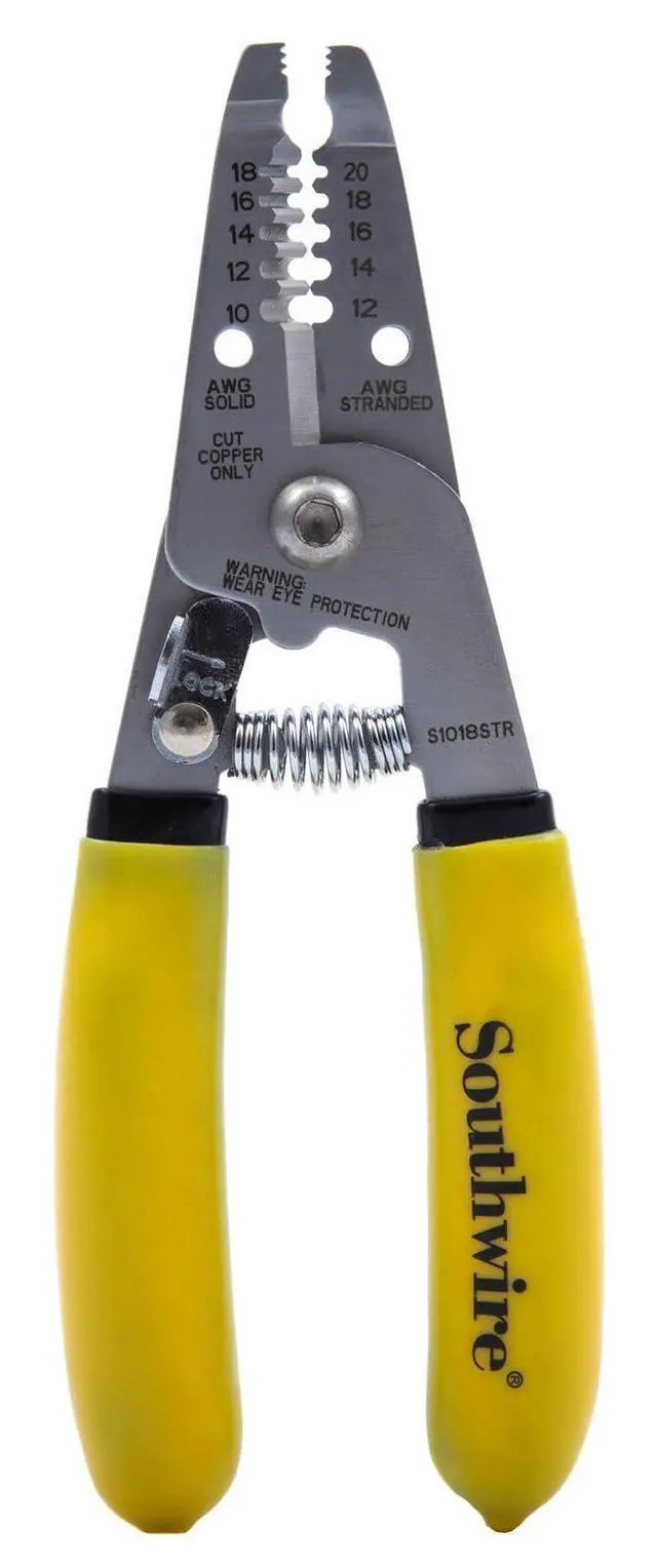 Alt view image 2 of 4 - Compact Stripper 10-18AWG - Designed for Fast Wire Prep & Clean Strips - Stainless Steel Blades - Spring-Loaded Grip - Serrated Nose for Twisting