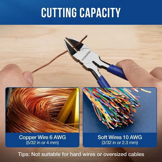 Alt view image 6 of 7 - 2-Pack Wire Cutters, 6 Inch Precision Flush Cutters, Side Cutters | 2-Piece Diagonal Cutters with Carbon Steel, Ergonomic Handles for Crafts, Jewelry Making, Electronics, 3D Print, Floral