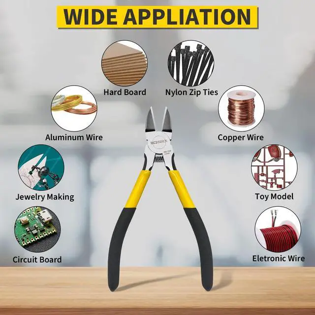 Alt view image 4 of 7 - Wire Cutter 6.5 inch Cutting Pliers Diagonal Cutter Snipper 2 Pack | Spring Loaded Flush Cutter Dike for Crafting, Artificial Flower Jewelry Making, Flush Cut Pliers Floral Wire Cutter Dyke Snip