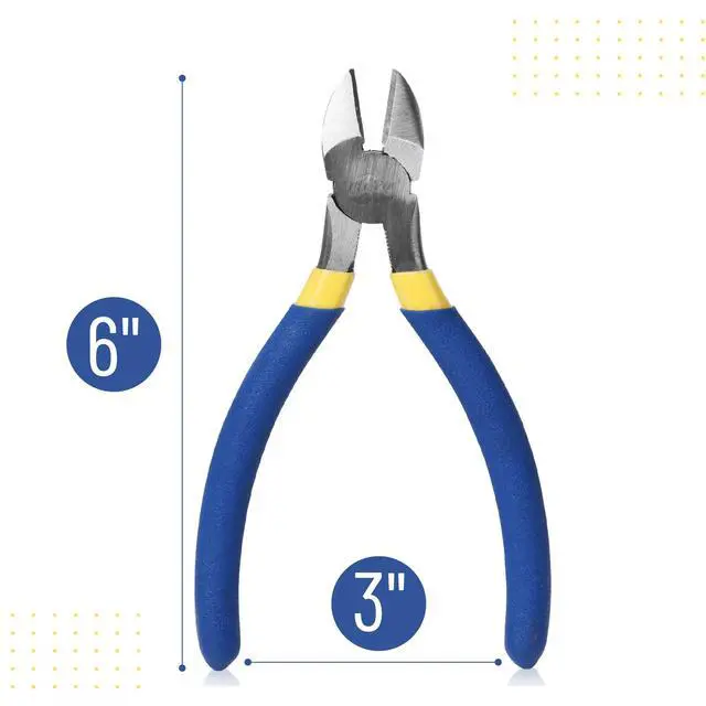 Alt view image 2 of 7 - Wire Cutter, 6 Inch, Wire Cutters, Diagonal Wire Cutters | Flush Cutter, Nippers, Side Cutters, Flush Cutters, Diagonal Cutter, Cutting Pliers, Floral Wire Cutter, Wire Pliers