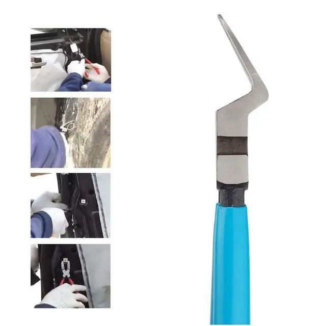Alt view image 4 of 7 - Mutipurpose Diagonal Cutting Pliers Wire Flush Cutters Car Push Retainer Rivet Trim Clip Pry Puller Clips Panel Assortments Puller Auto Body Tools