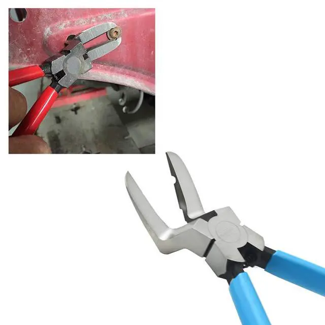 Alt view image 3 of 7 - Mutipurpose Diagonal Cutting Pliers Wire Flush Cutters Car Push Retainer Rivet Trim Clip Pry Puller Clips Panel Assortments Puller Auto Body Tools