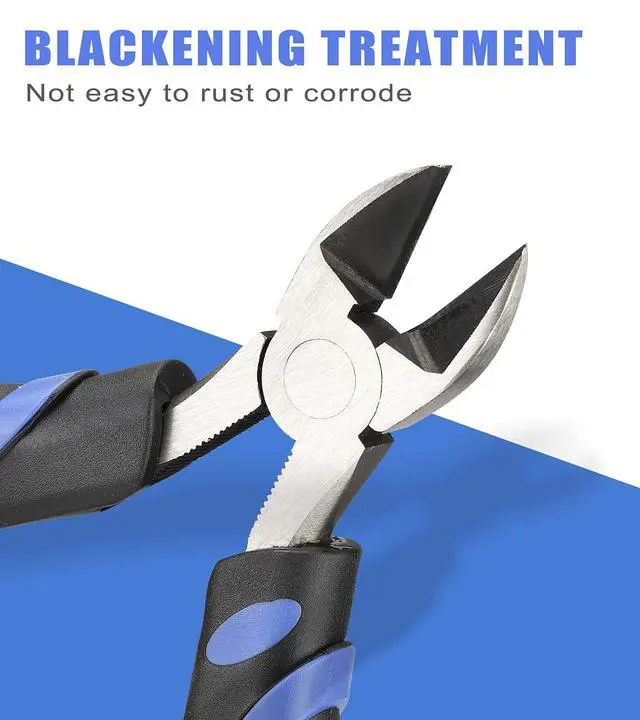Alt view image 2 of 7 - 6-Inch Side-Cutting Pliers Diagonal Pliers with heavy Duty Nickel Chromium Steel Construction