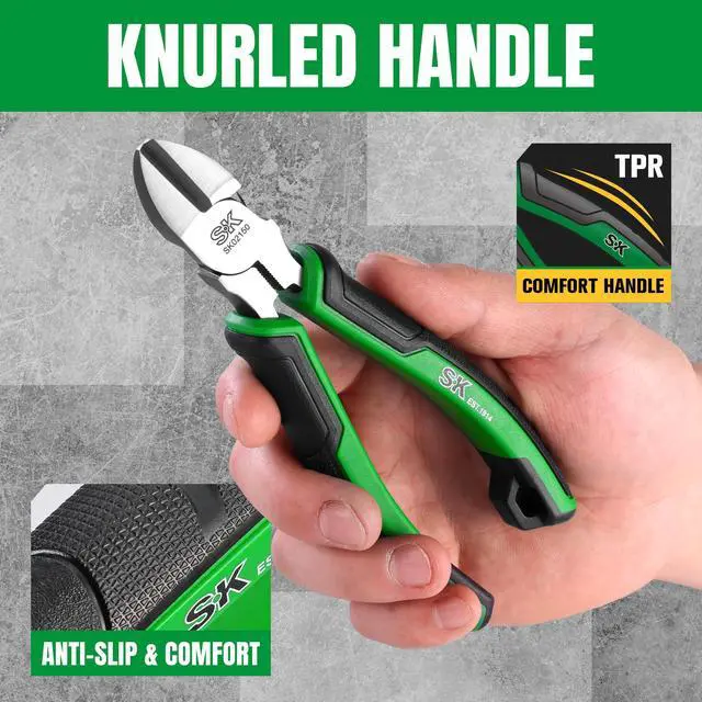 Alt view image 5 of 7 - 6'' Side Cutters, High Leverage Diagonal Cutting Pliers, Wire Cutters | Laser Hardened Cutting Edges, Hot Rivet, Ergonomic Anti-slip Handle for Comfortable Grip, High Carbon Steel