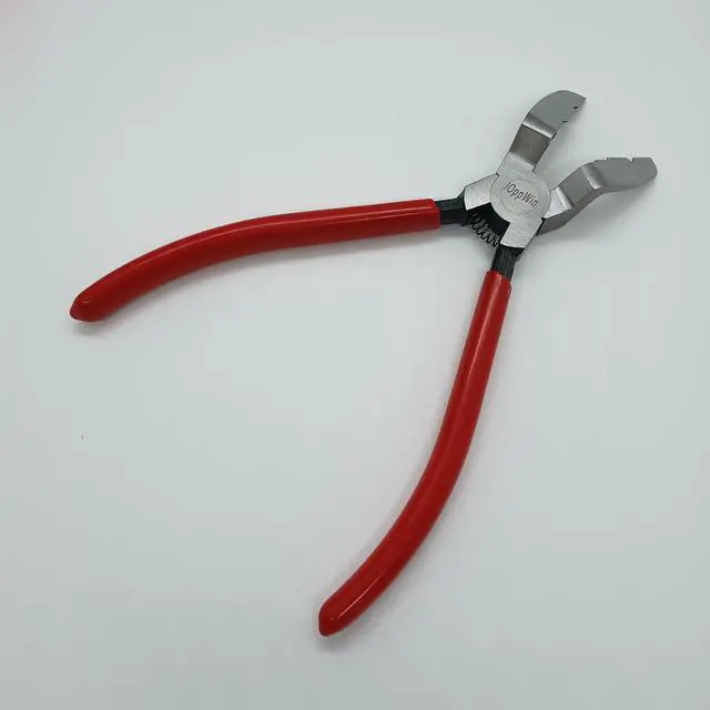 Alt view image 6 of 7 - Red Pliers Mutipurpose Diagonal Cutting Pliers Wire Flush Cutters Car Push Retainer Rivet Trim Clip Pry Puller Clips Panel Assortments Puller Auto Body Tools