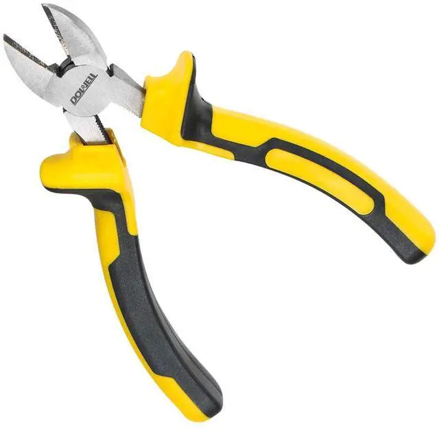 Main image of 6 Inch Diagonal Cutting Pliers Diagonal Wire Cutters | Durable Nickel Chromium Steel Construction for Electricians and Homes