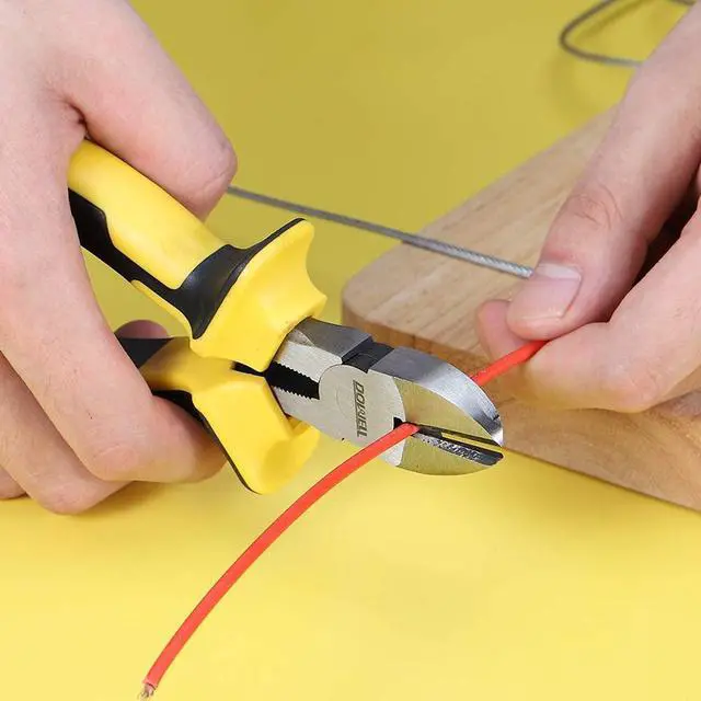 Alt view image 4 of 7 - 6 Inch Diagonal Cutting Pliers Diagonal Wire Cutters | Durable Nickel Chromium Steel Construction for Electricians and Homes