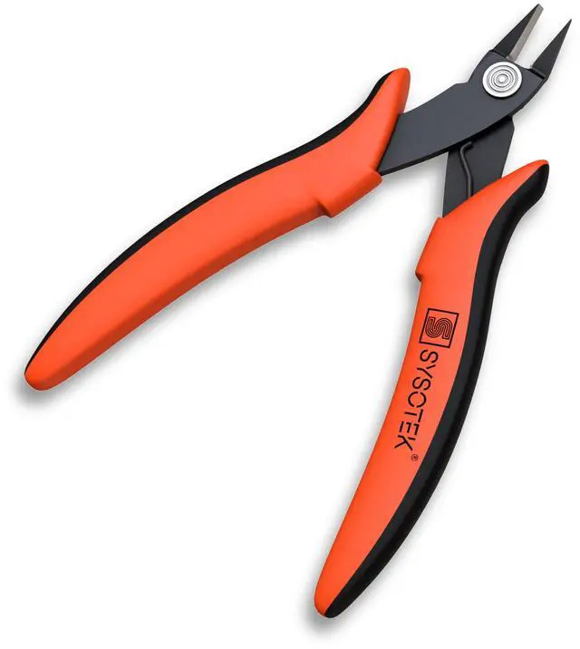 Main image of Flush Cutters Precision Wire Cutters for Fiber Optics, Electronics and Jewelry Making tool Mini Diagonal Cutting Pliers Perfect for Zip Ties, Electrician Tool, Small Wire, crafting and more