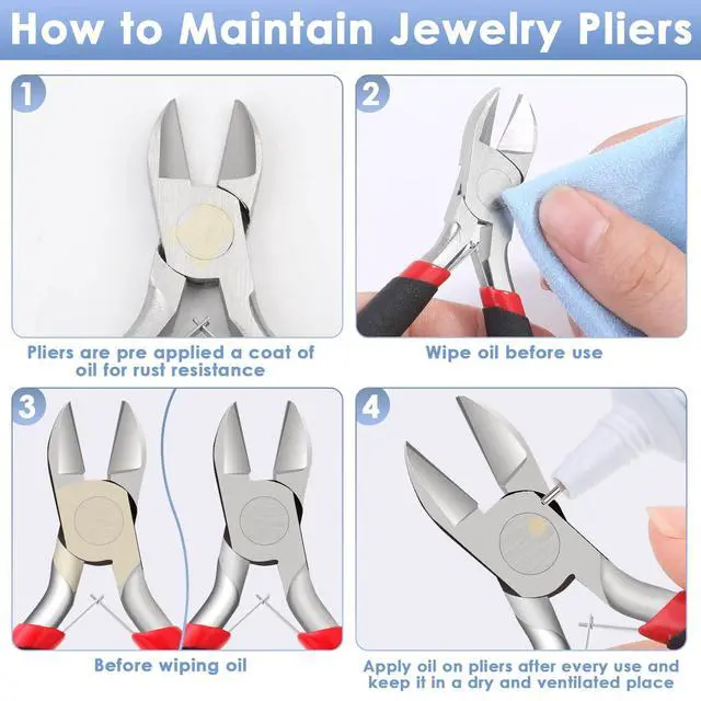 Alt view image 5 of 7 - Wire Cutters, Small Side Cutters for Crafts, Flush Cutting Pliers for Jewelry Making, Floral Wire Cutters for Artificial Flowers, Zip Tie Cutters for Cable Tie, Wire Cutting Tool for Guitar Strings