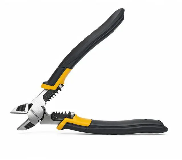 Main image of 8 Inch 3-in-1 Wire Cutters, Heavy Duty Diagonal Cutting Pliers | with Wire Stripper & Crimper, CR-V Steel, High Leverage, Large Soft Grip, for Electricians and Home Use