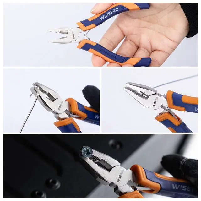 Alt view image 5 of 6 - 4.7 Inch Mini Lineman Combination Pliers with Side Cutter