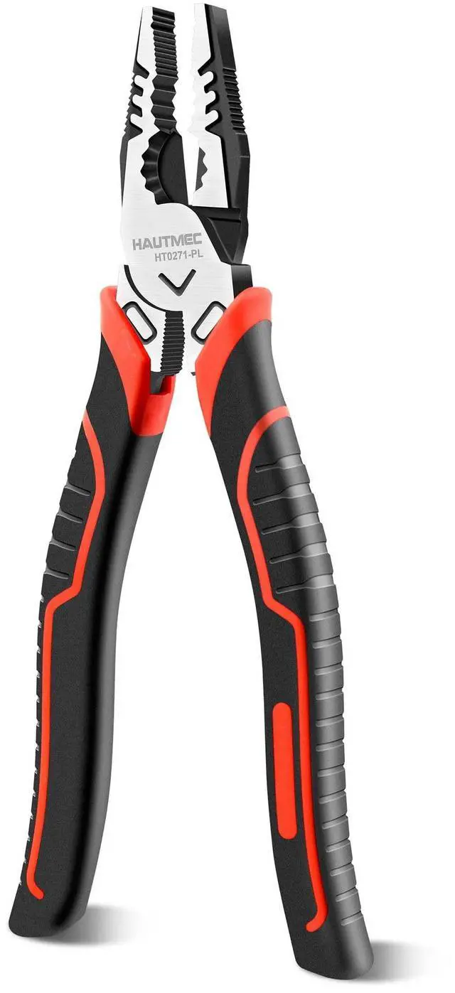 Main image of 9" Linesman Pliers High Leverage Combination Pliers Multifunctional Heavy Duty Lineman Tools HT0271-PL