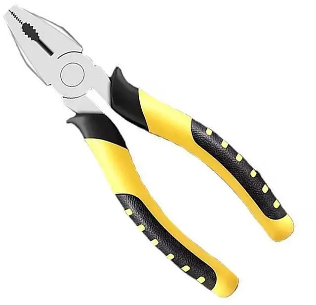 Main image of Wire Cutting Pliers, 8 Inch Length High Manganese Steel Heavy Duty Vice Grip with Anti Slip Rubber Sleeve (1)
