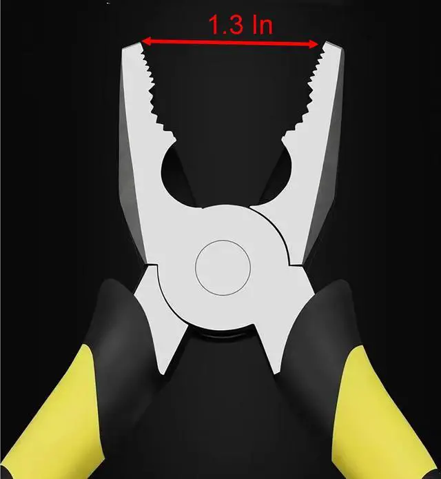 Alt view image 3 of 5 - Wire Cutting Pliers, 8 Inch Length High Manganese Steel Heavy Duty Vice Grip with Anti Slip Rubber Sleeve (1)
