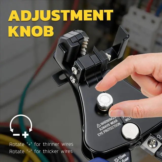 Alt view image 7 of 7 - 3 in 1 Automatic Wire Stripper, AWG 22-8, 7-Inch Tool | Ring-Shaped Arc Blade, Aligned Cutter Head, Solid and Stranded Conductors, Reduced Core Damage, Electronics Repairs