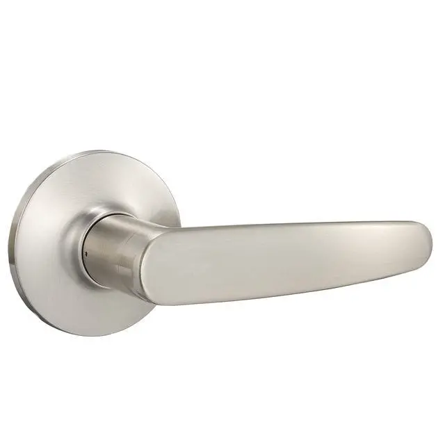 Alt view image 2 of 4 - Easy Installation Straight Door Lever, Passage, Satin Nickel, 1-Pack