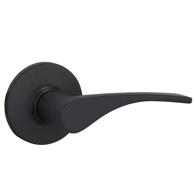 Alt view image 2 of 4 - Victorian Easy Installation Passage Door Lever, Matte Black, 1-Pack