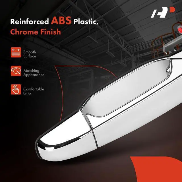 Alt view image 4 of 7 - Front Left Driver Side Exterior Door Handle | Compatible with Chevy, GMC & Cadillac Models - 2007-2014 - Silverado, Sierra, Tahoe, Suburban, Avalanche, Yukon - # 20828258