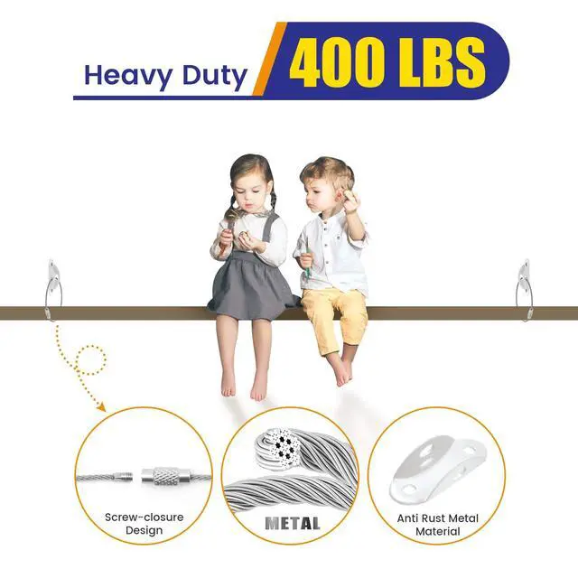 Alt view image 5 of 7 - Furniture Anchors(10 Pack), Furniture Straps for Baby Proofing | Anti Tip Wall Anchor Secure 400 lb, Earthquake Straps for Dressers, Cabinets & Bookcases, Child & Pet Safety, White