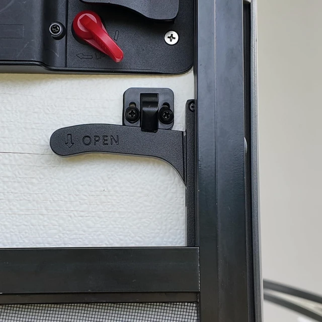 Alt view image 4 of 7 - Aluminum RV Screen Door Latch Right Handle Replacement Accessories | Aluminum Right Handle, Replaces Fragile Plastic Latch, Complete Durable Latch Kit, Travel Trailer Interior Parts& Accessories