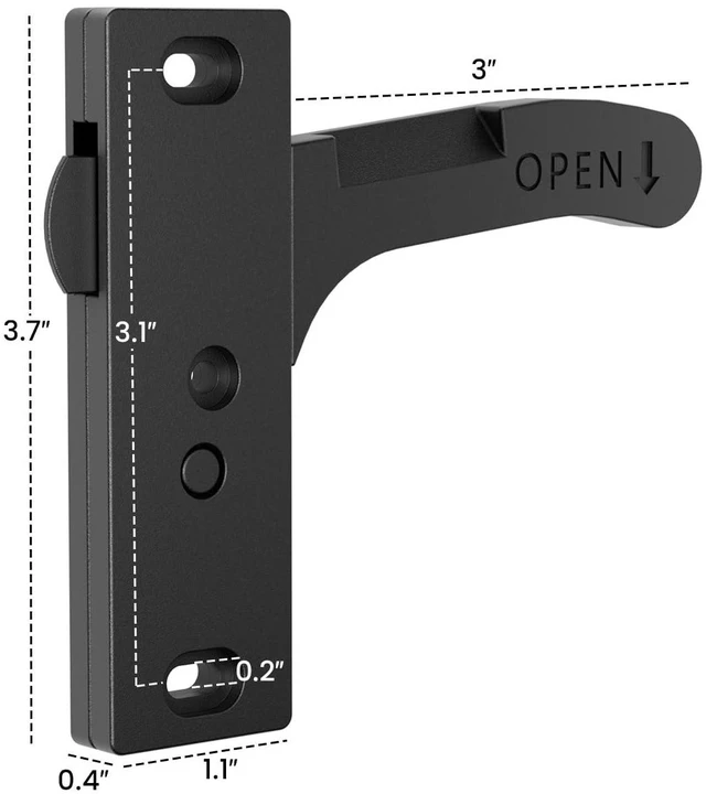 Alt view image 5 of 7 - Aluminum RV Screen Door Latch Right Handle Replacement Accessories | Aluminum Right Handle, Replaces Fragile Plastic Latch, Complete Durable Latch Kit, Travel Trailer Interior Parts& Accessories