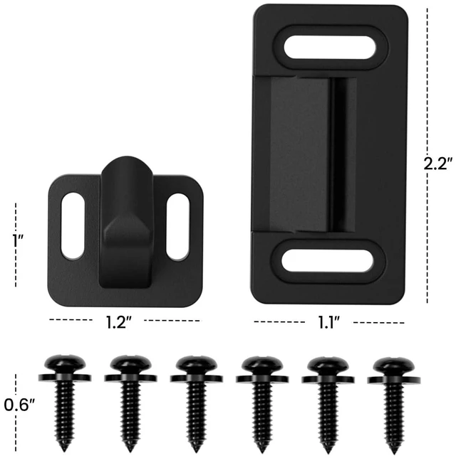 Alt view image 6 of 7 - Aluminum RV Screen Door Latch Right Handle Replacement Accessories | Aluminum Right Handle, Replaces Fragile Plastic Latch, Complete Durable Latch Kit, Travel Trailer Interior Parts& Accessories