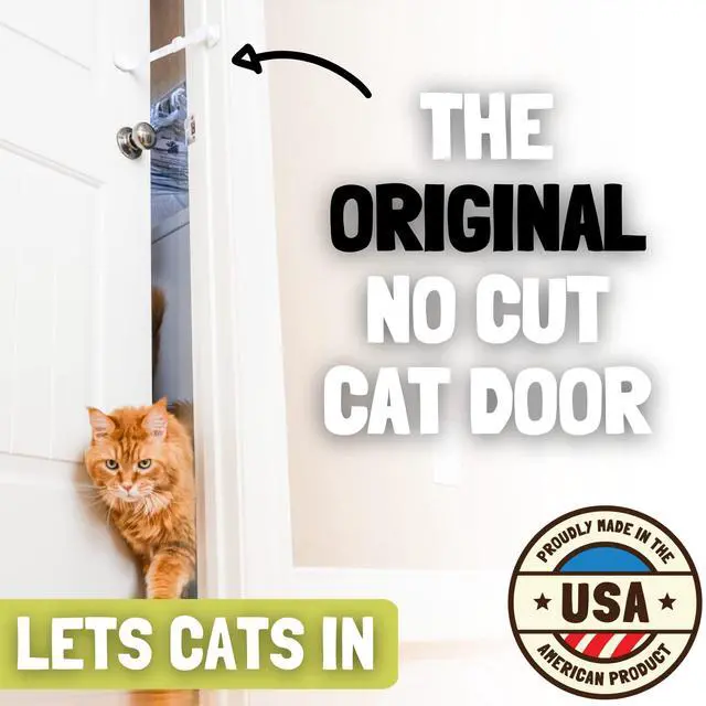 Alt view image 3 of 7 - Baby & Cat Door Latch - Grey. Adjustable Strap Keeps Kids Out of Cat Areas. Simple Child Safety Lock for Doors. The Easier Baby Gate and Kitty Door Interior Alternative.