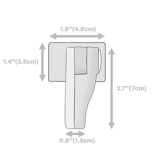 Alt view image 5 of 5 - Child Proof Door Lever Lock - Door Handle Lock - 3M Adhesive - Minimalist Design - No Drilling Child Safety Door Handle Locks (3 Pack)