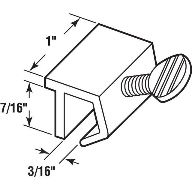 Alt view image 4 of 5 - Sliding Window Security Lock for 1/8 in. Rail, Aluminum (4 Pack)