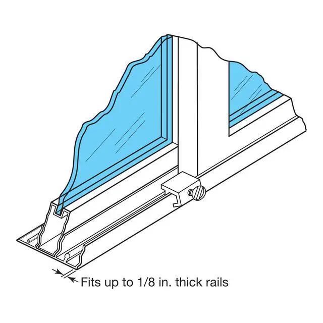Alt view image 5 of 5 - Sliding Window Security Lock for 1/8 in. Rail, Aluminum (4 Pack)