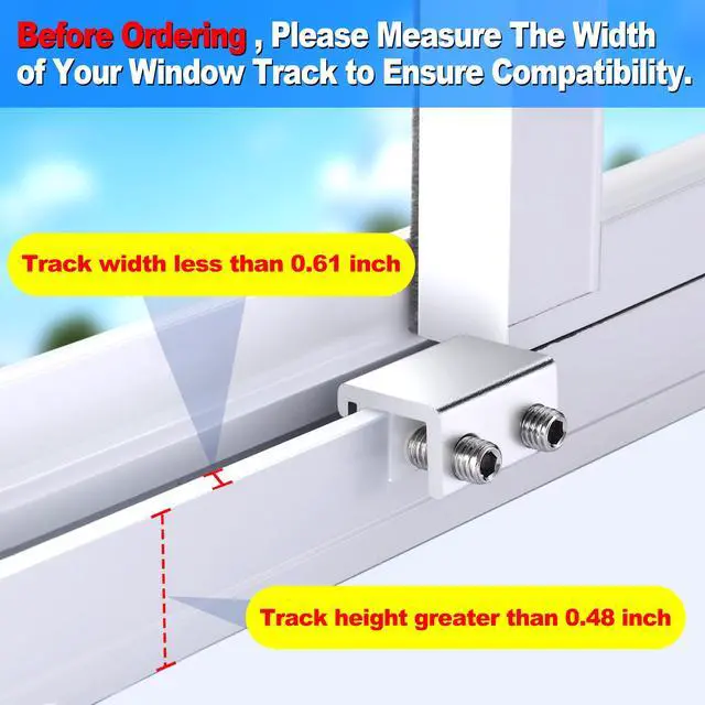 Alt view image 4 of 7 - Sliding Window Locks with Key2 Sets for Horizontal Vertica Window | Window Locks, Aluminum Stops, Sturdy Long-Lasting, Lock Closed or Ajar for Safe Ventilation Protecting Family & Pets