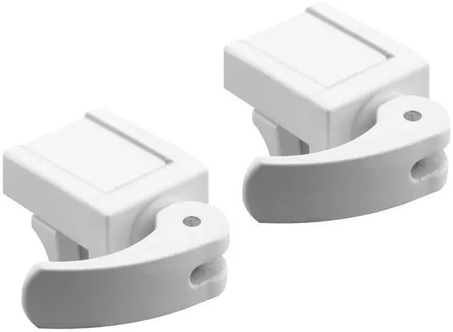Main image of Prime-Line Sliding Window Lock for Vinyl Windows, White, Diecast, 2 Pack | Easy Installation, Keeps Windows Securely Closed, Diecast Construction