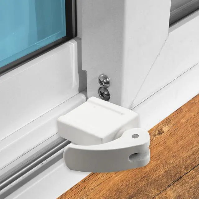 Alt view image 4 of 5 - Prime-Line Sliding Window Lock for Vinyl Windows, White, Diecast, 2 Pack | Easy Installation, Keeps Windows Securely Closed, Diecast Construction