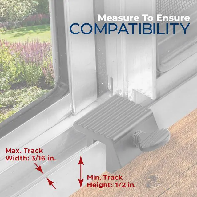Alt view image 4 of 4 - U 9801 1/4 In., Extruded Aluminum, Classic Bronze Painted, Thumbscrew Window Lock (2 Pack)