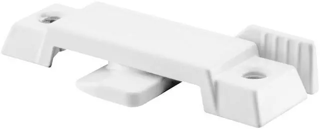 Main image of F 2590 Sash Lock for Vertical and Horizontal Sliding Windows Replace Broken Sash Locks for Additional Home Security, 2-1/4 Mounting Hole Centers, White Diecast (Single Pack)