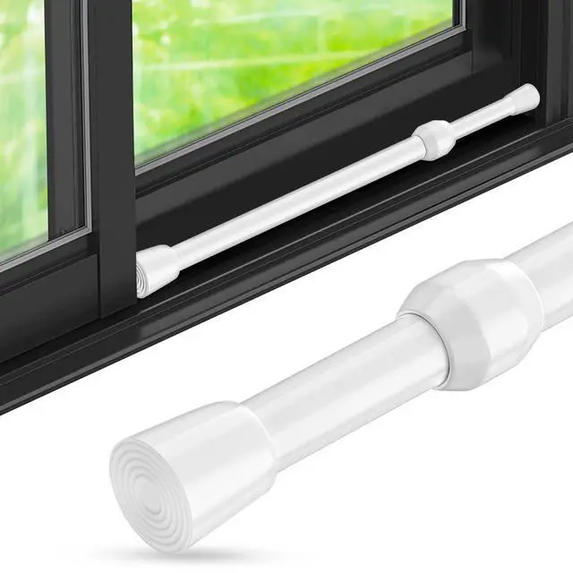 Main image of 1Pack Window Security Bar Adjustable Sliding Lock Security Stick for Rubber Tips, Adjustable Sliding Glass Door Lock Bars 15.7''-27.5'' Tension Rods 1.2'' Diameter Window Safety Lock Bar