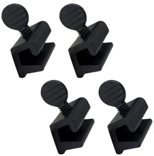 Main image of Single Small Sliding Window Security Lock, Aluminum, Black Coated, 4 Pack, Made in Taiwan