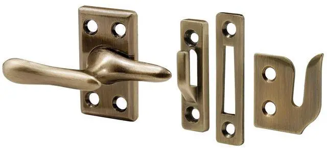 Main image of H 3683 1-7/8 In. Diecast and Steel Antique Brass Casement Window Sash Lock (Single Pack)