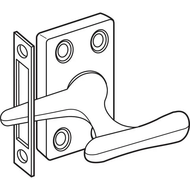 Alt view image 5 of 5 - H 3683 1-7/8 In. Diecast and Steel Antique Brass Casement Window Sash Lock (Single Pack)