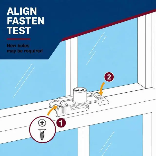 Alt view image 3 of 4 - U 9933 Keyed Child-Proof Sash Lock, 2-1/4 In. Hole Centers, Diecast Zinc, Painted White, (Single Pack)