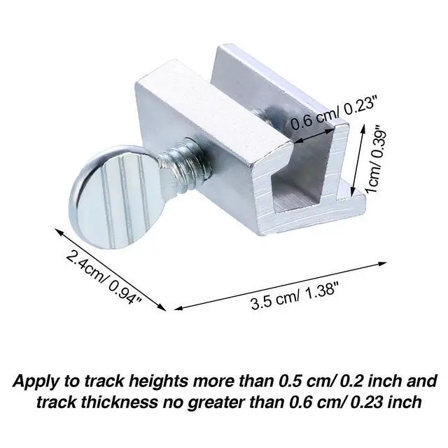 Alt view image 2 of 7 - 15 Sets Sliding Window Locks Bulk with Key for up and Down Windows | up and Down Adjustable Safety Aluminum Metal Door Vertical & Horizontal Sliding Window Lock for Home Patio Bedroom and Office