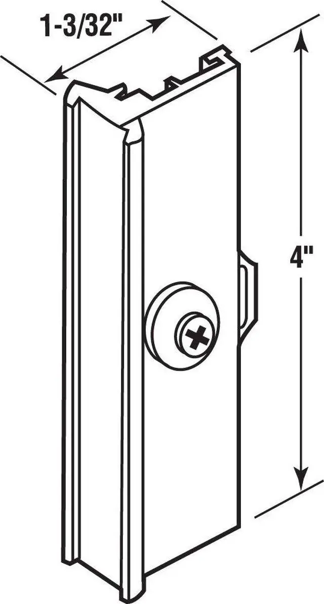 Alt view image 2 of 2 - F 2500 Aluminum Sliding Window Lock with Pull Latch | Single Pack