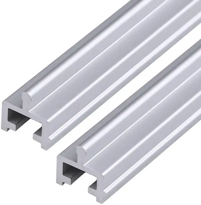 Main image of 8 FT Aluminum Sliding Screen Door Track, Bottom Track Replacement for Patio Screen Door Repair, 4FT X 2