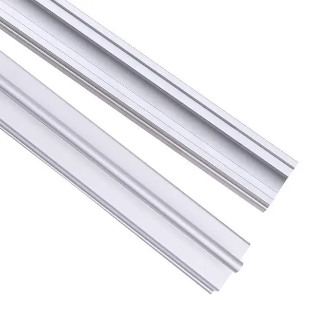 Alt view image 4 of 7 - 8 FT Aluminum Sliding Screen Door Track, Bottom Track Replacement for Patio Screen Door Repair, 4FT X 2