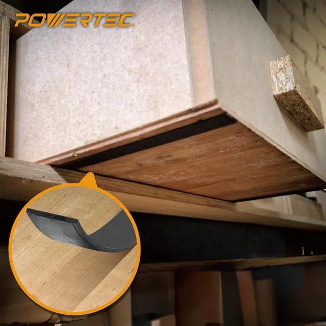 Alt view image 5 of 7 - Track Saw Guide Rail Slide Strip, 55" Sliding Guard for POWERTEC Guide Rails, 1PK (71911)