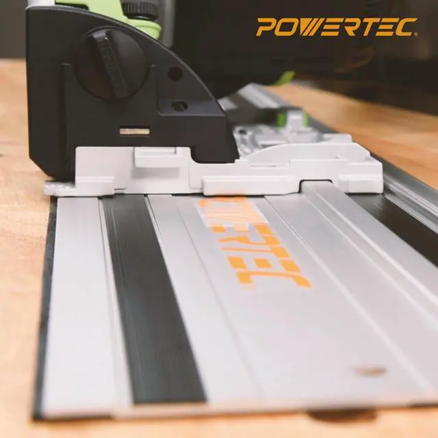 Alt view image 6 of 7 - Track Saw Guide Rail Slide Strip, 55" Sliding Guard for POWERTEC Guide Rails, 1PK (71911)