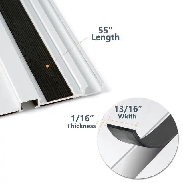 Alt view image 7 of 7 - Track Saw Guide Rail Slide Strip, 55" Sliding Guard for POWERTEC Guide Rails, 1PK (71911)