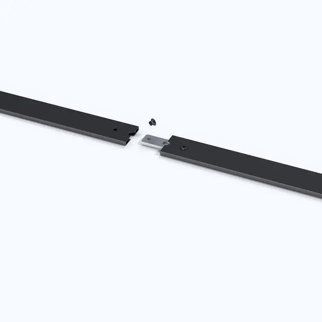 Alt view image 2 of 2 - Sliding Barn Door Track Connector Black