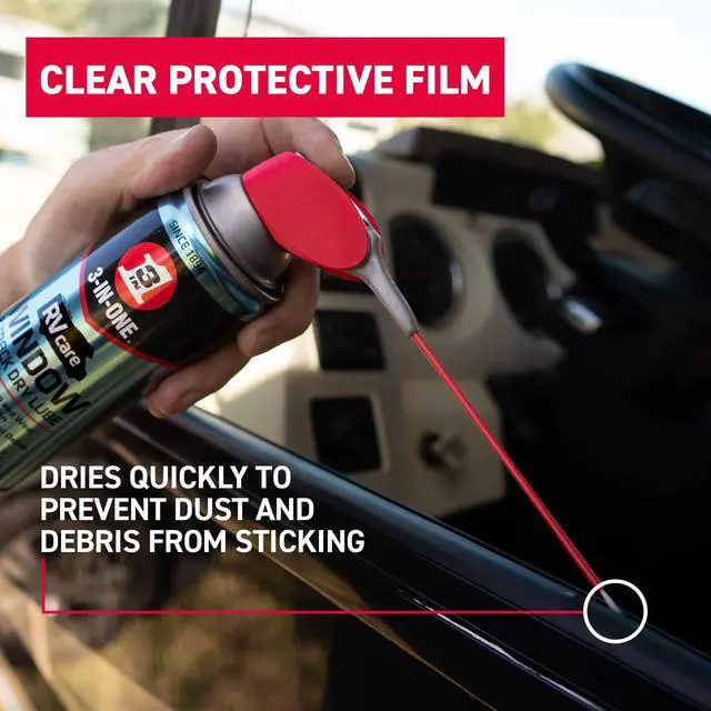 Alt view image 4 of 6 - RVcare Window & Track Dry Lube with SMART STRAW SPRAYS 2 WAYS, 10 OZ